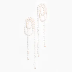 VROOM CHAIN EARRINGS - PEARL