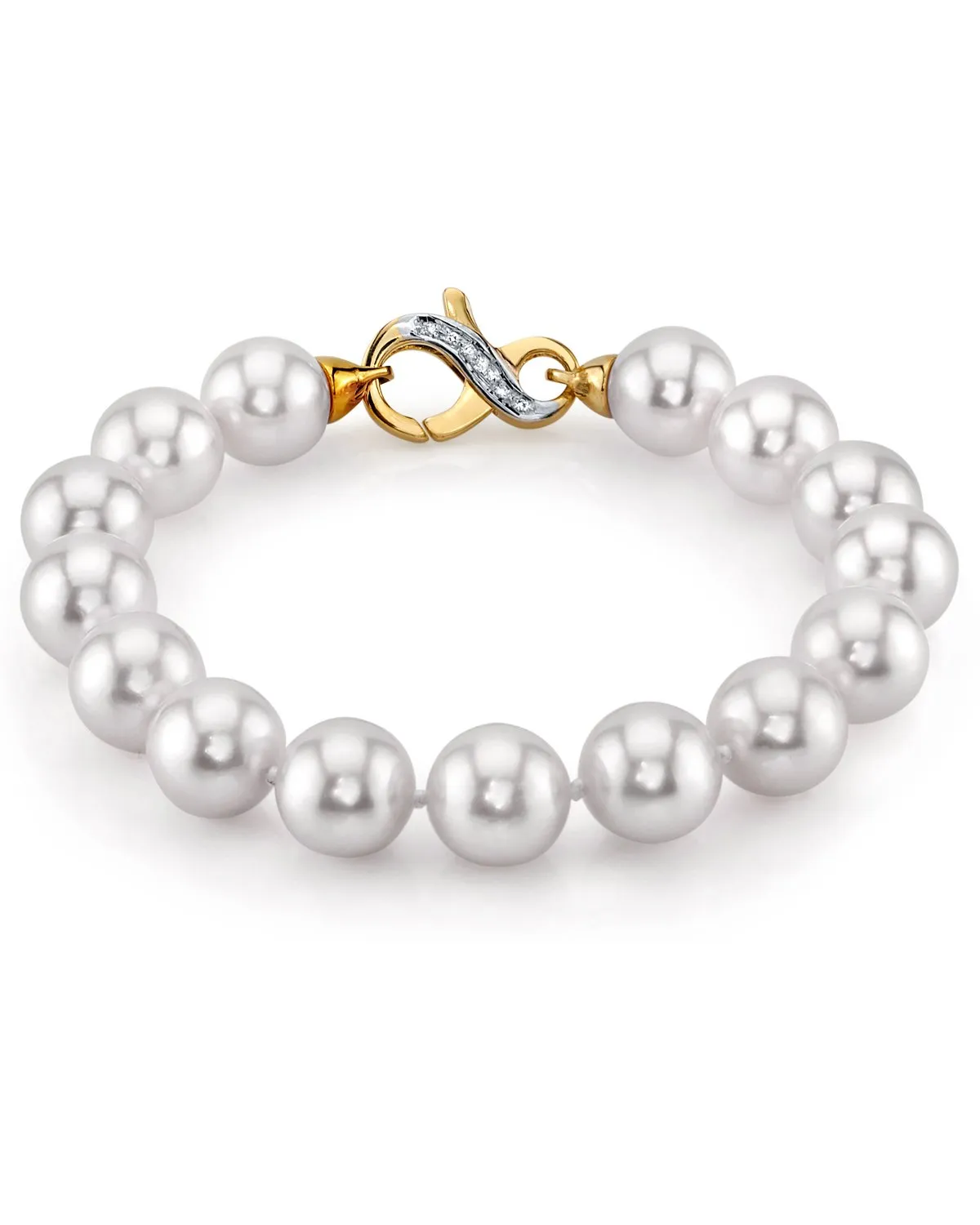 White South Sea Pearl Bracelet, 10.0-11.0mm - AAA/AAAA Quality