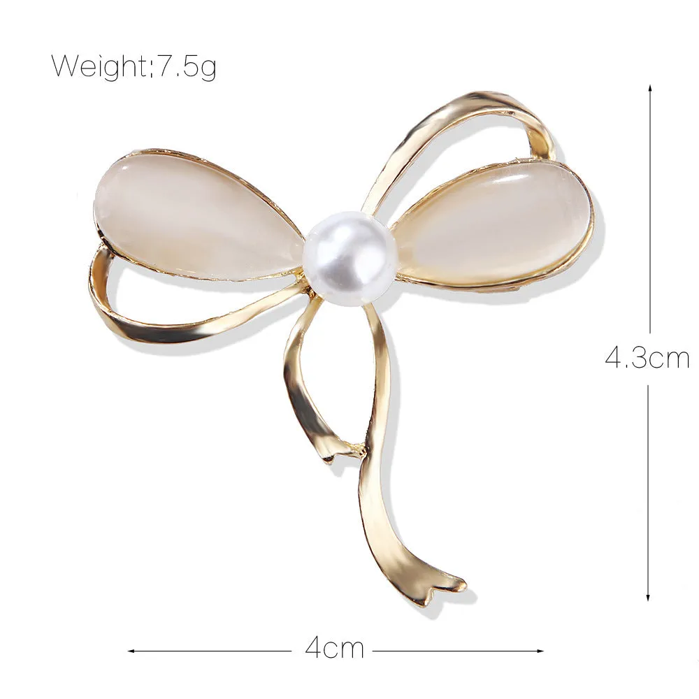 XSB059 - Opal Butterfly Brooch